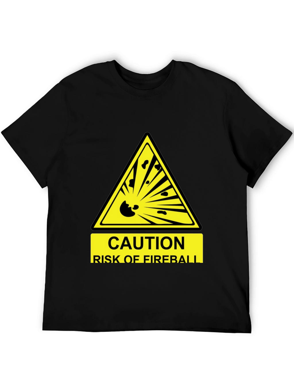 Caution Fireball T-Shirt - Funny Hazard Tee