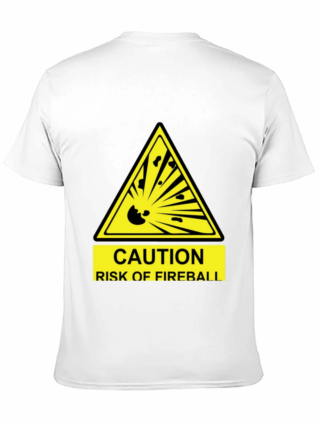 Caution Fireball T-Shirt - Funny Hazard Tee