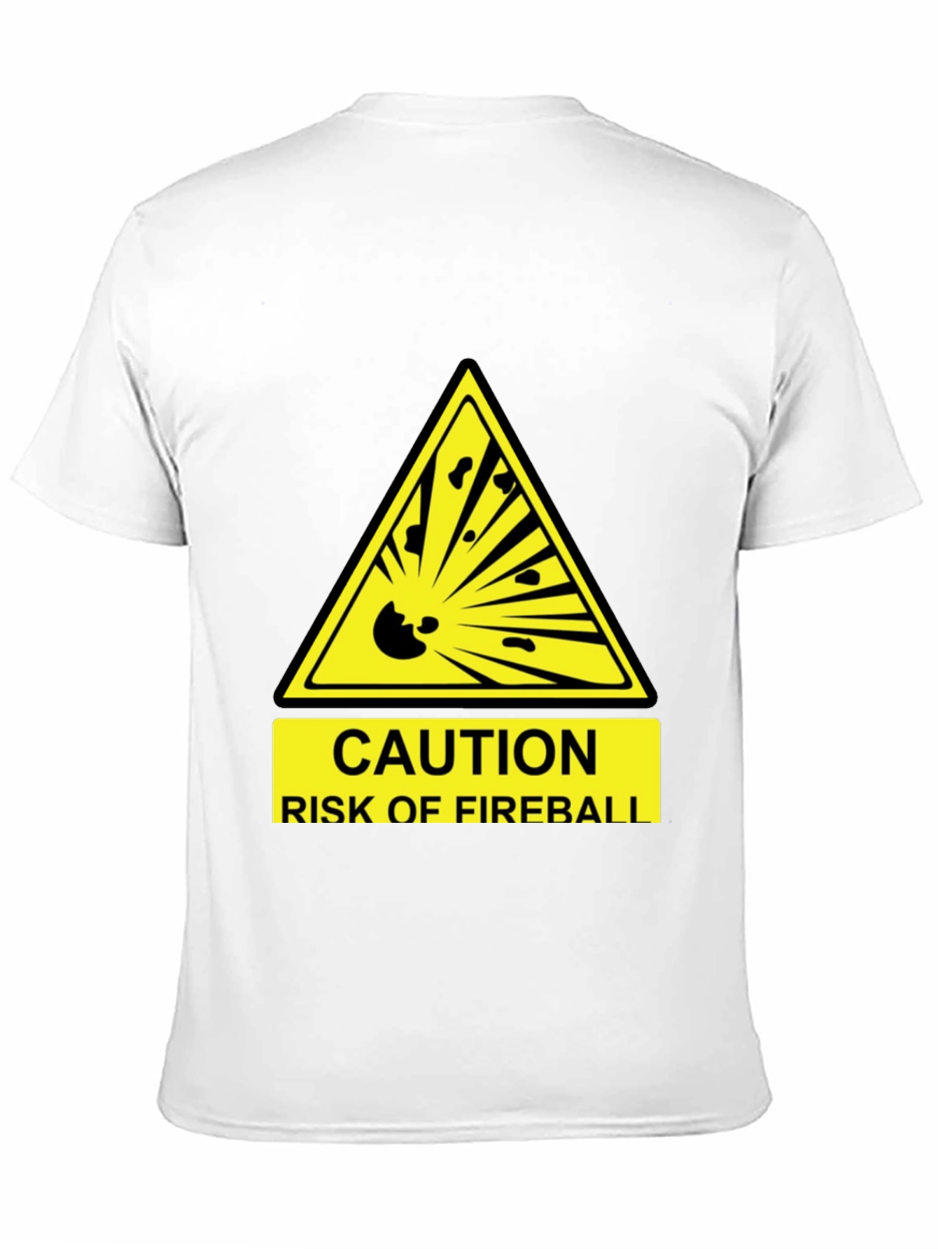Caution Fireball T-Shirt - Funny Hazard Tee