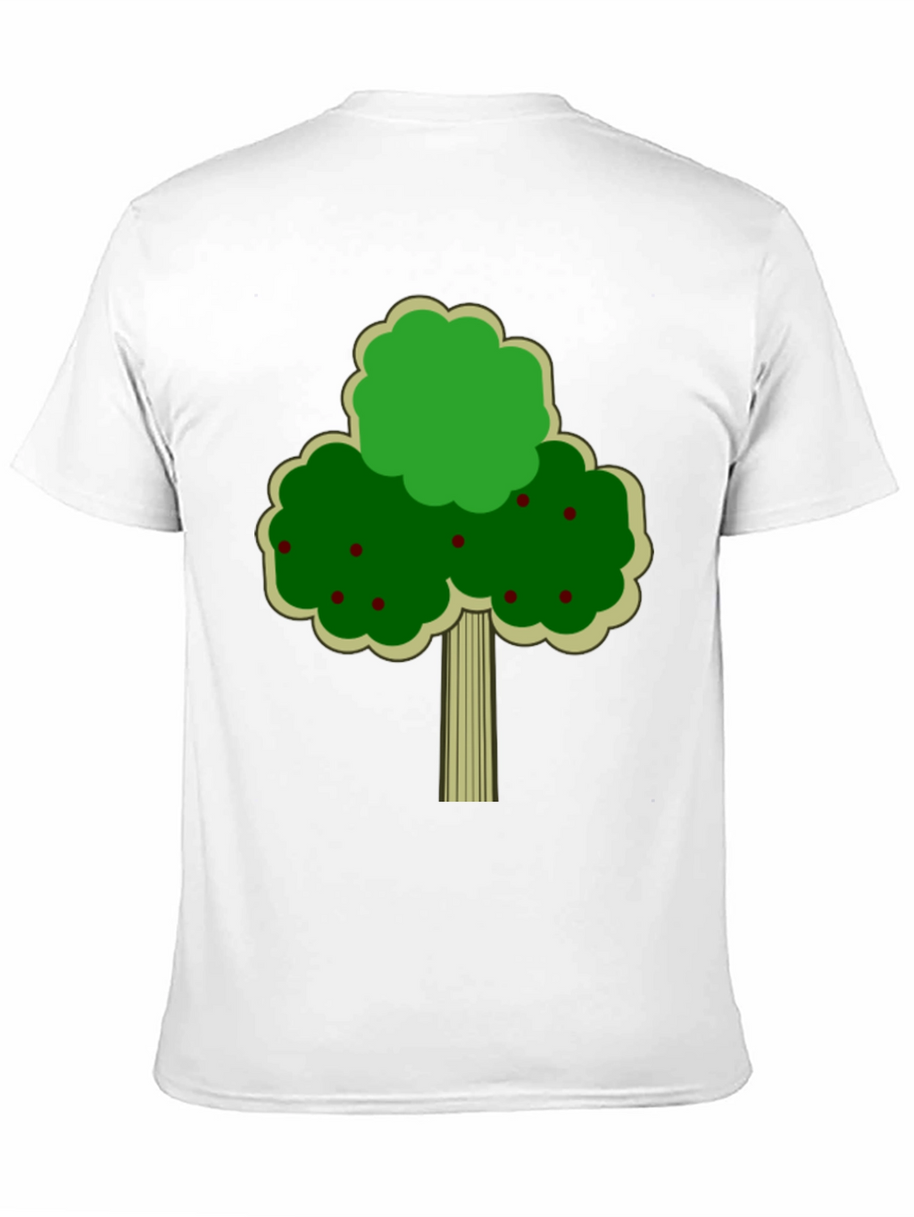 Fruit Tree Graphic Tee - Black Cotton T-Shirt