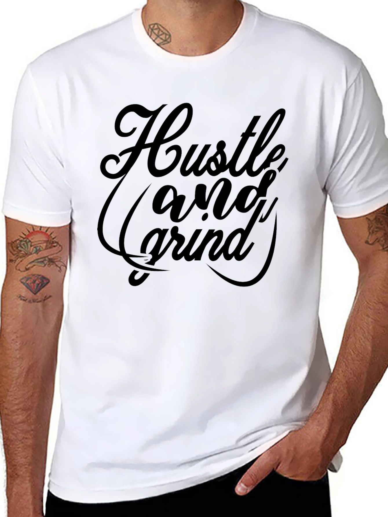 Hustle and Grind Black T-Shirt