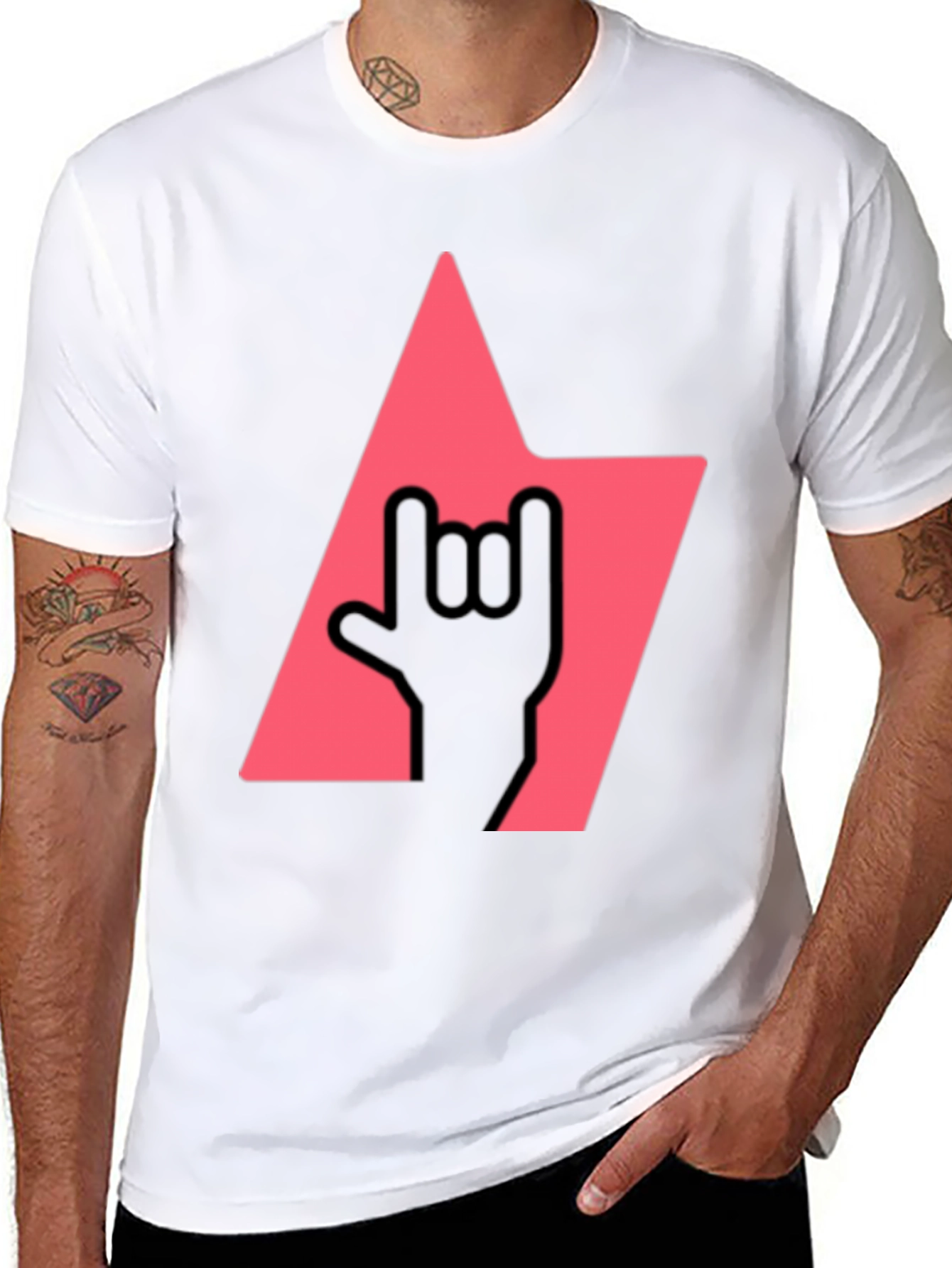 Rock On Tee: Bold Graphic T-Shirt