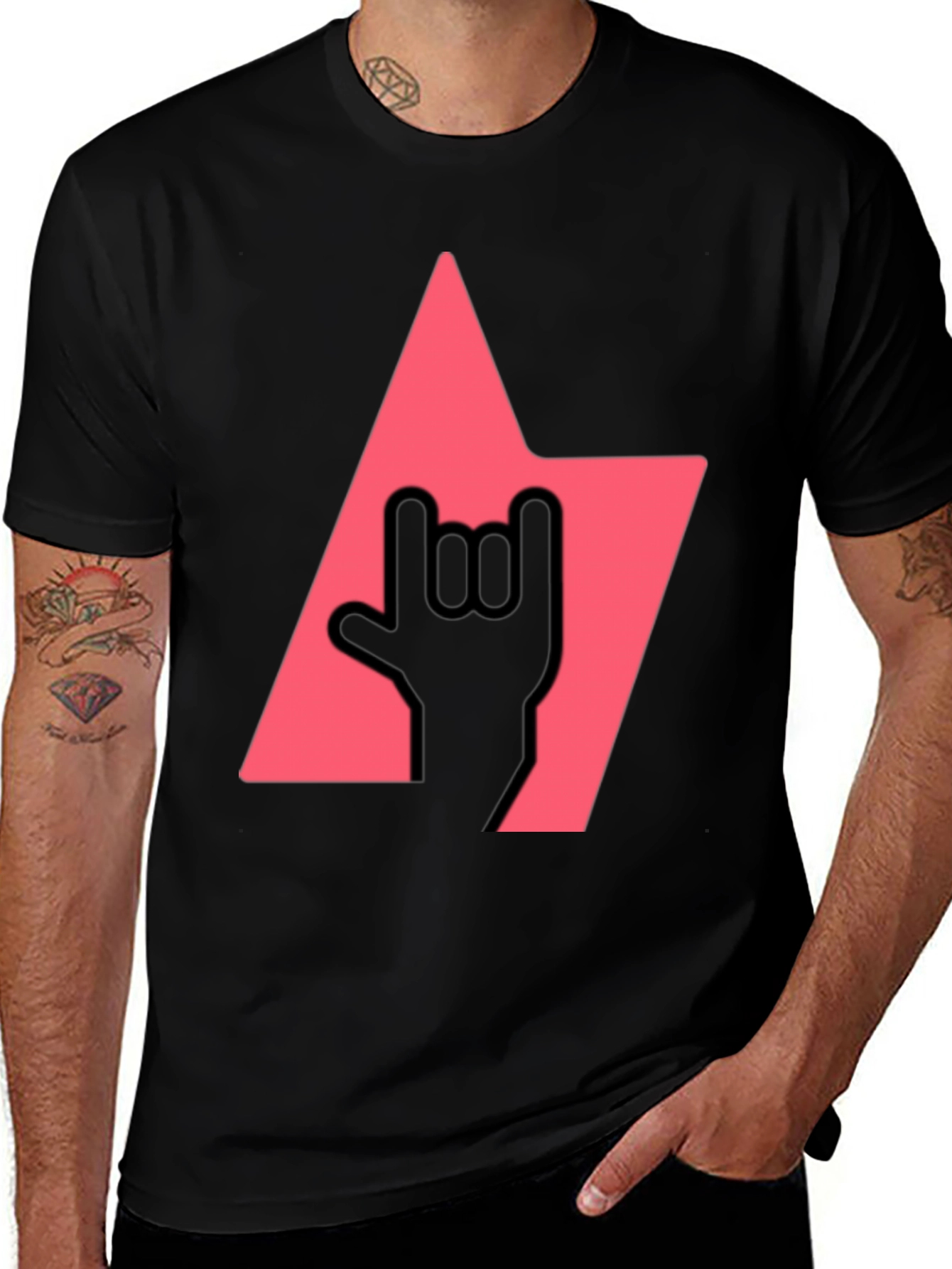 Rock On Tee: Bold Graphic T-Shirt