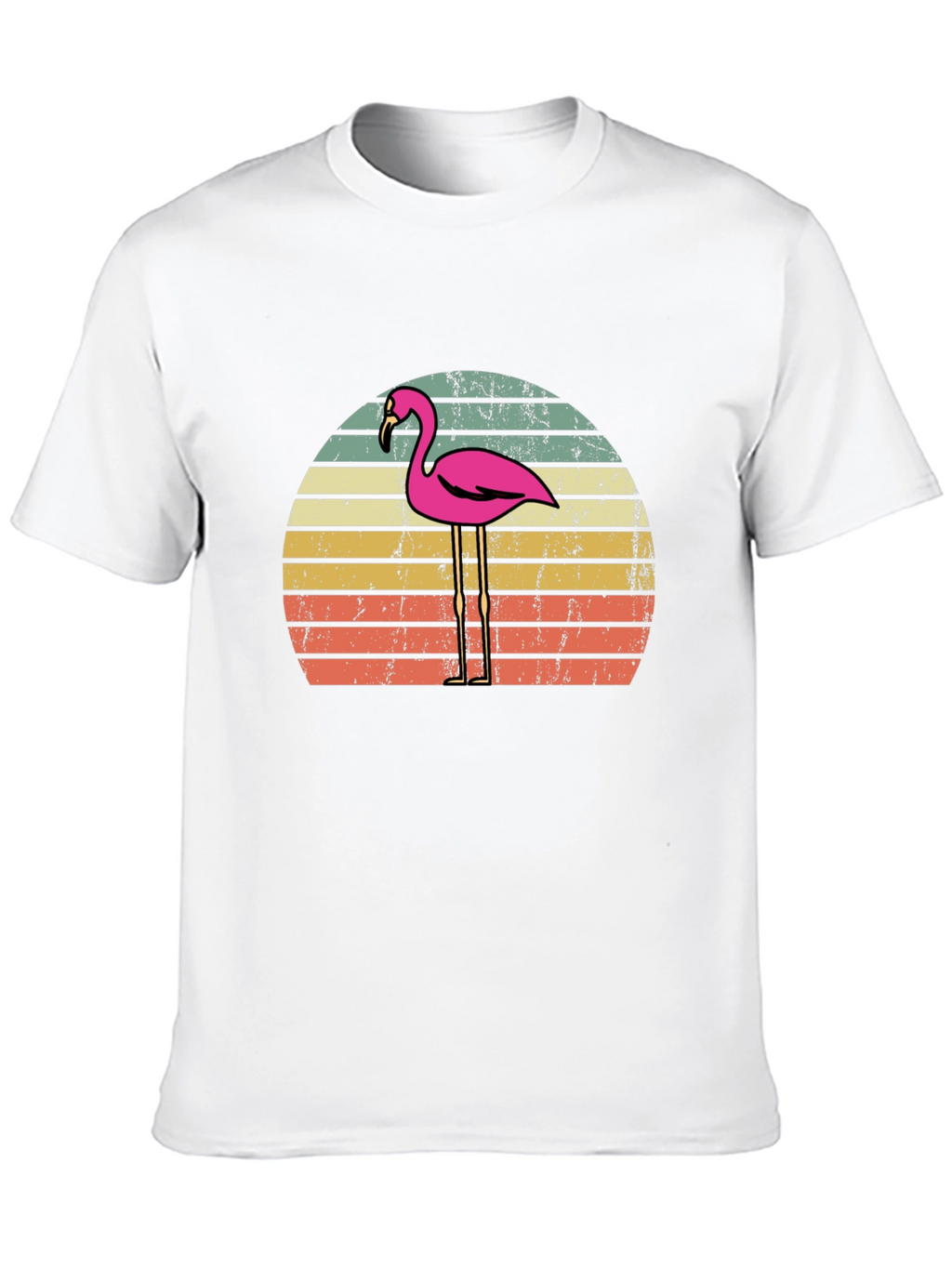 Retro Flamingo Sunset T-Shirt