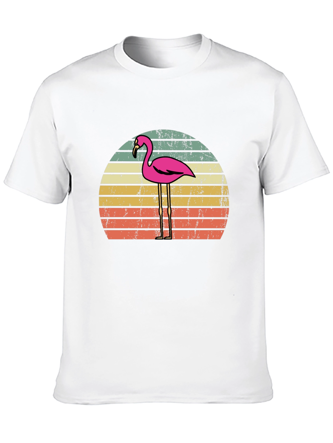 Retro Flamingo Sunset T-Shirt