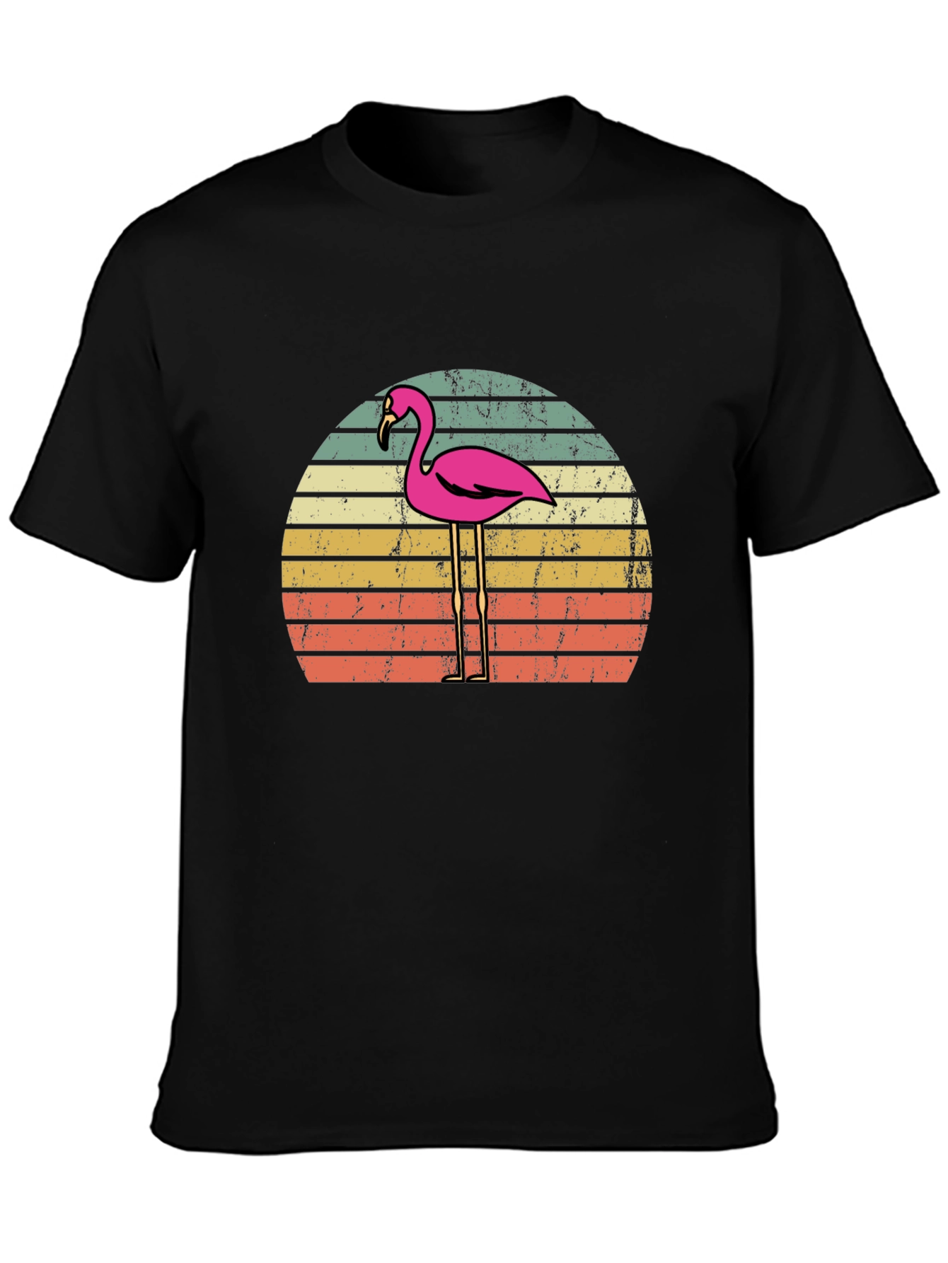 Retro Flamingo Sunset T-Shirt