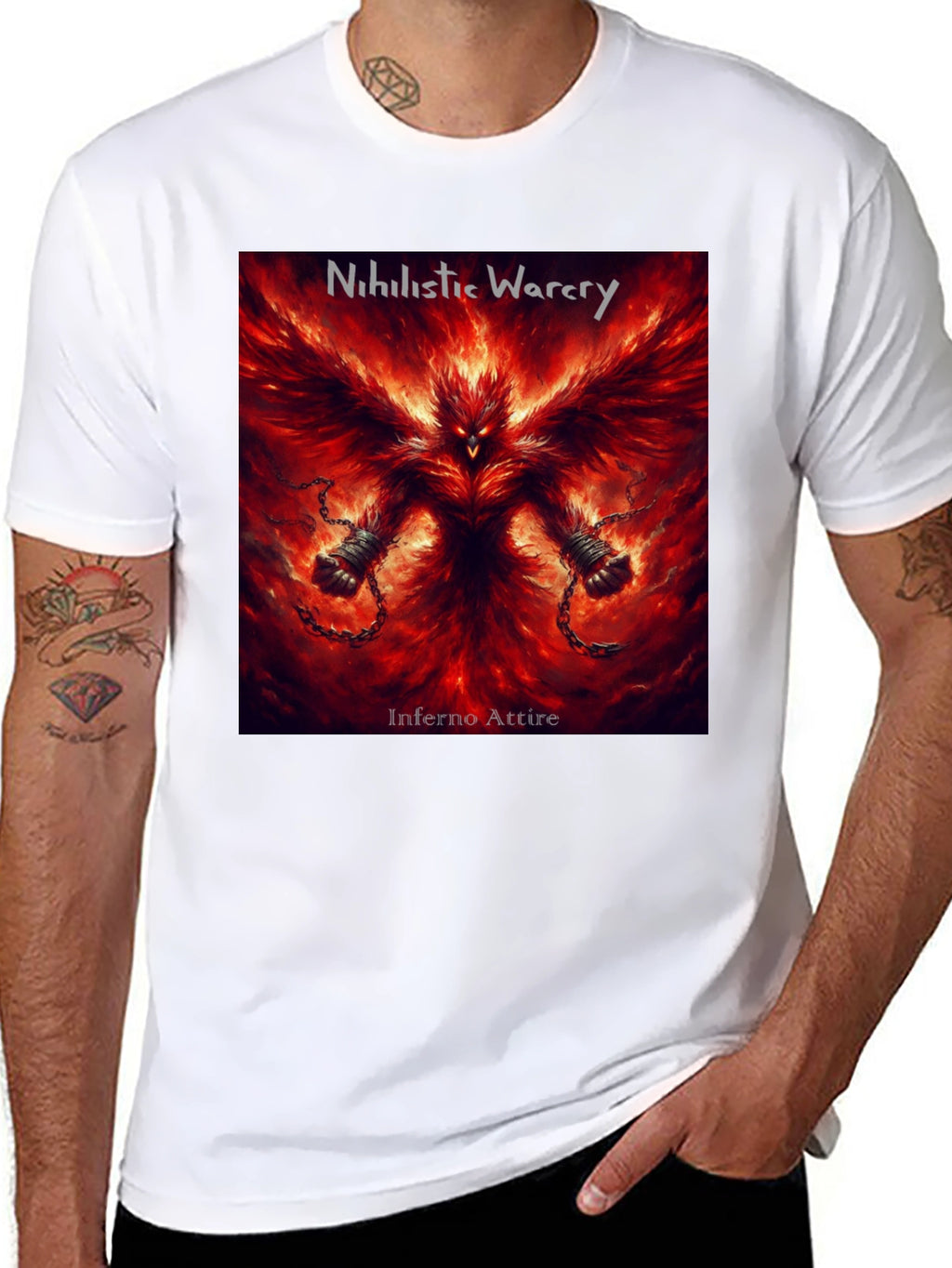 Inferno Attire Nihilistic Warcry Graphic T-Shirt