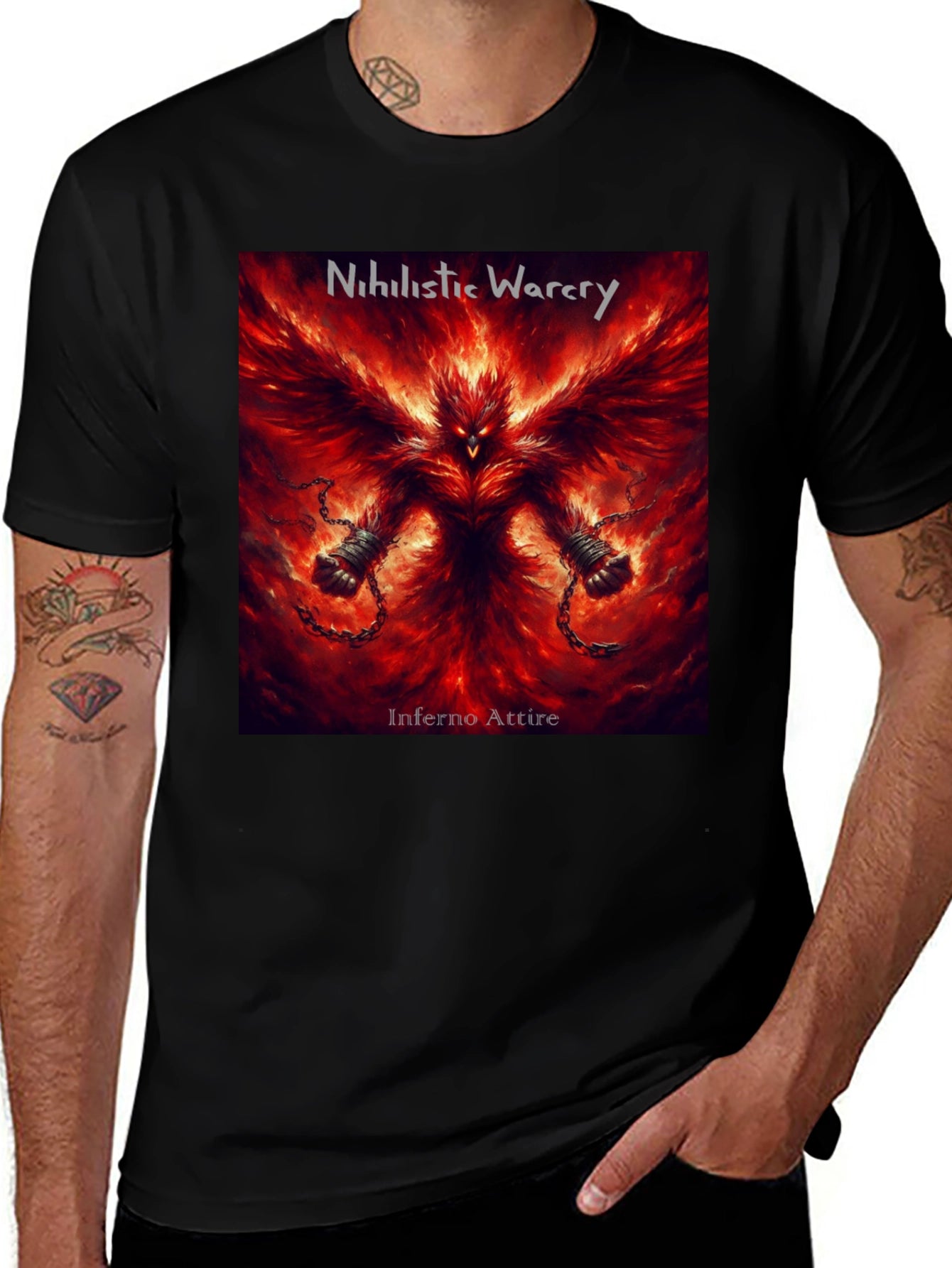 Inferno Attire Nihilistic Warcry Graphic T-Shirt