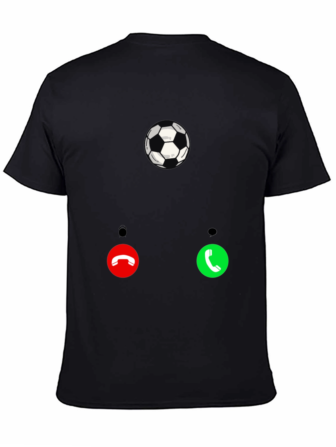 Soccer Call T-Shirt - Black Graphic Tee for Sport Fans