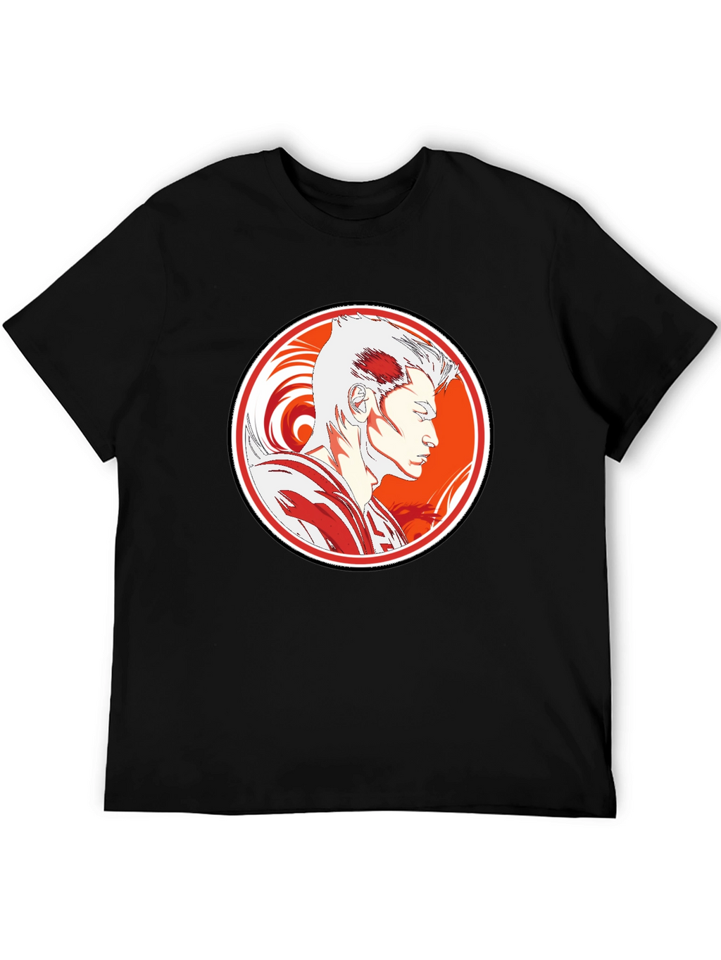 Anime Graphic Tee - Stylish Black T-Shirt