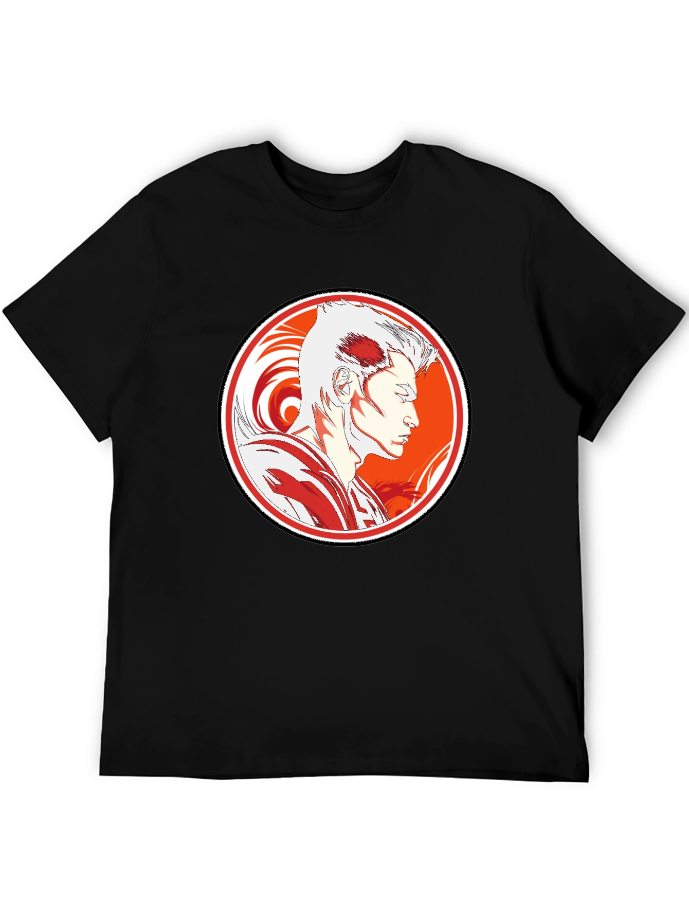 Anime Graphic Tee - Stylish Black T-Shirt