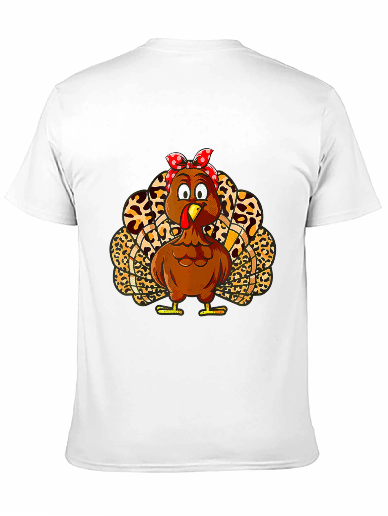 Turkey Bandana Animal Print Thanksgiving T-Shirt