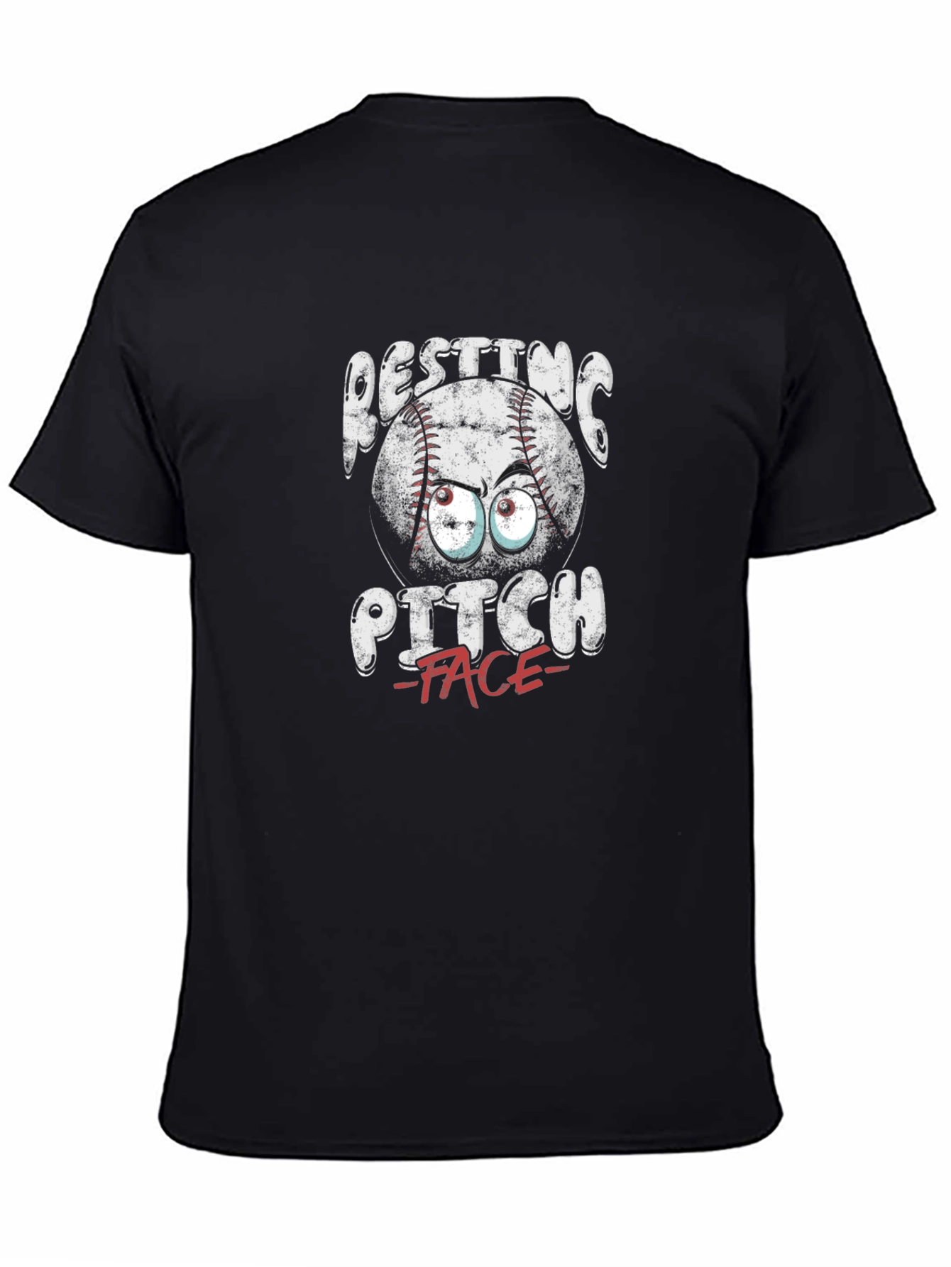 Resting Pitch Face Funny Baseball T-Shirt