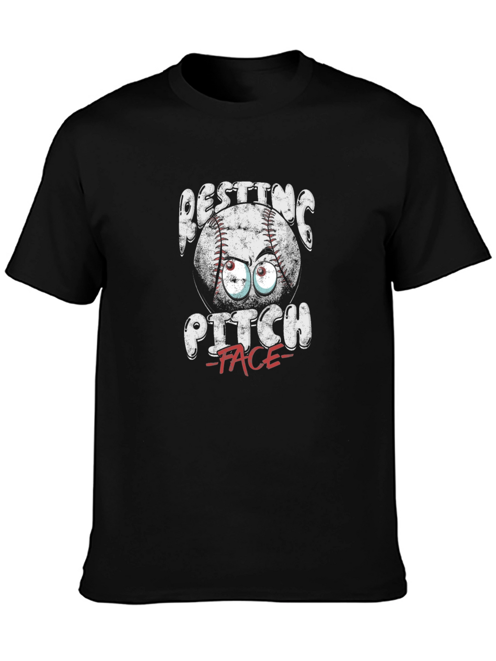 Resting Pitch Face Funny Baseball T-Shirt