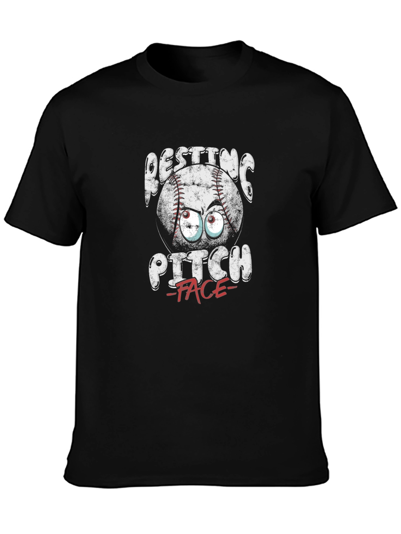 Resting Pitch Face Funny Baseball T-Shirt