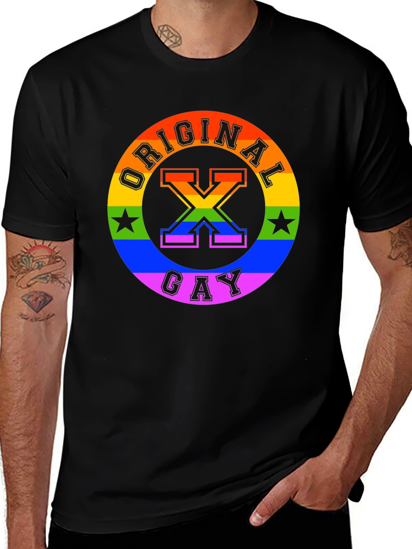 Original Gay Rainbow T-Shirt Pride LGBT