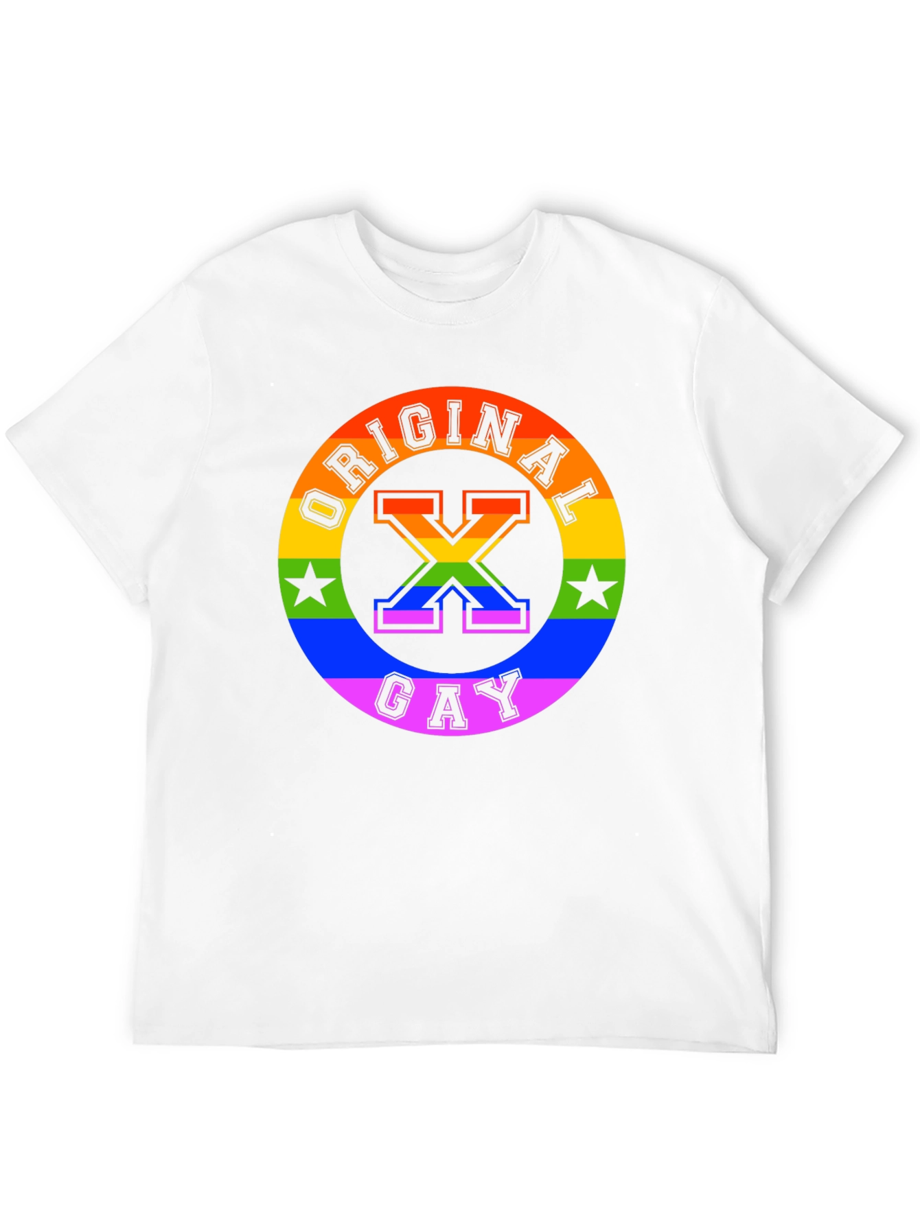 Original Gay Rainbow T-Shirt Pride LGBT