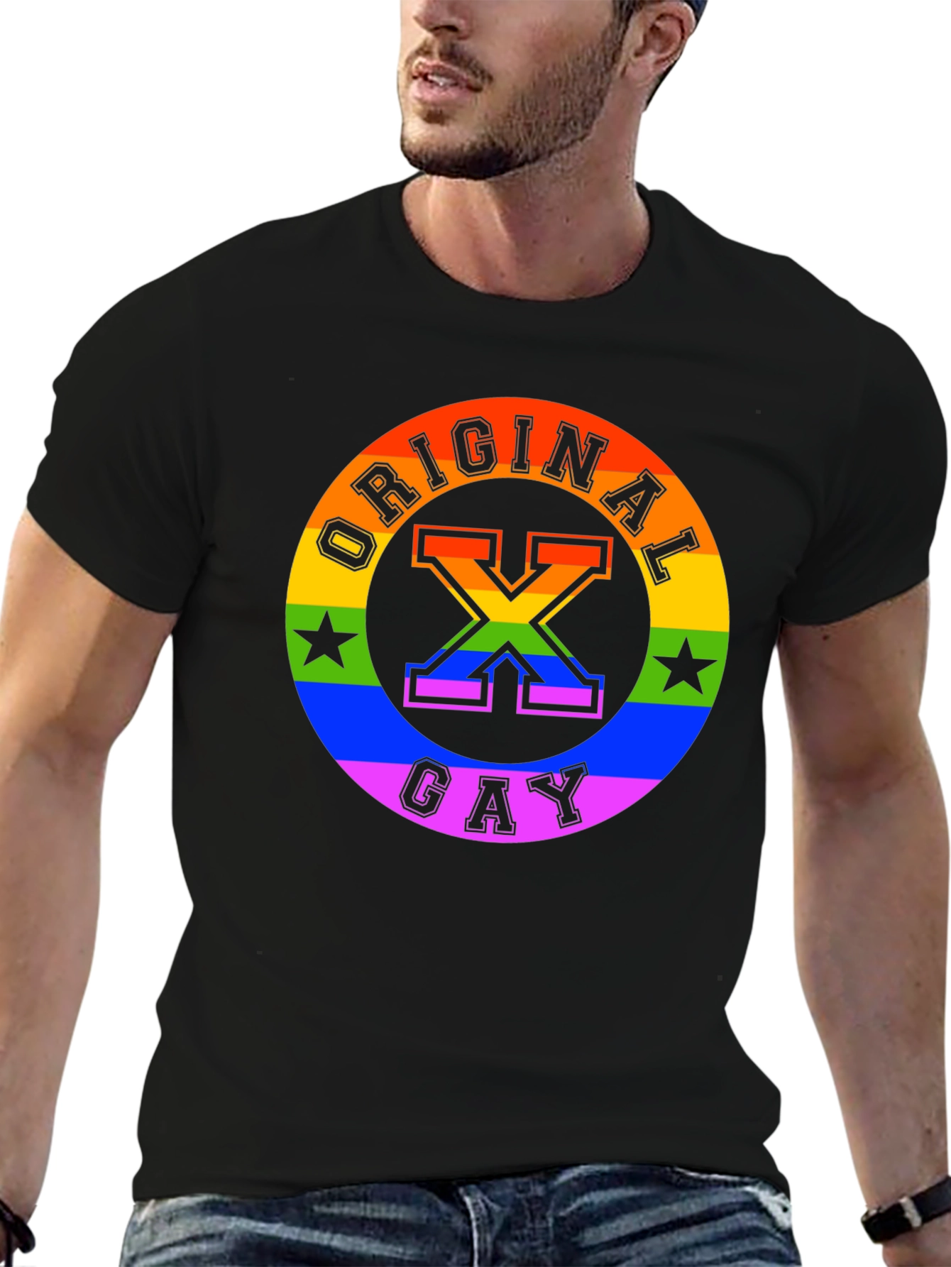 Original Gay Rainbow T-Shirt Pride LGBT