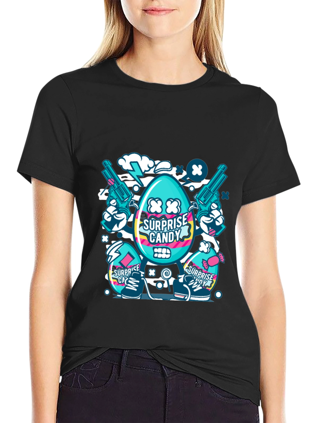 Surprise Candy Graphic T-Shirt - Funky Streetwear