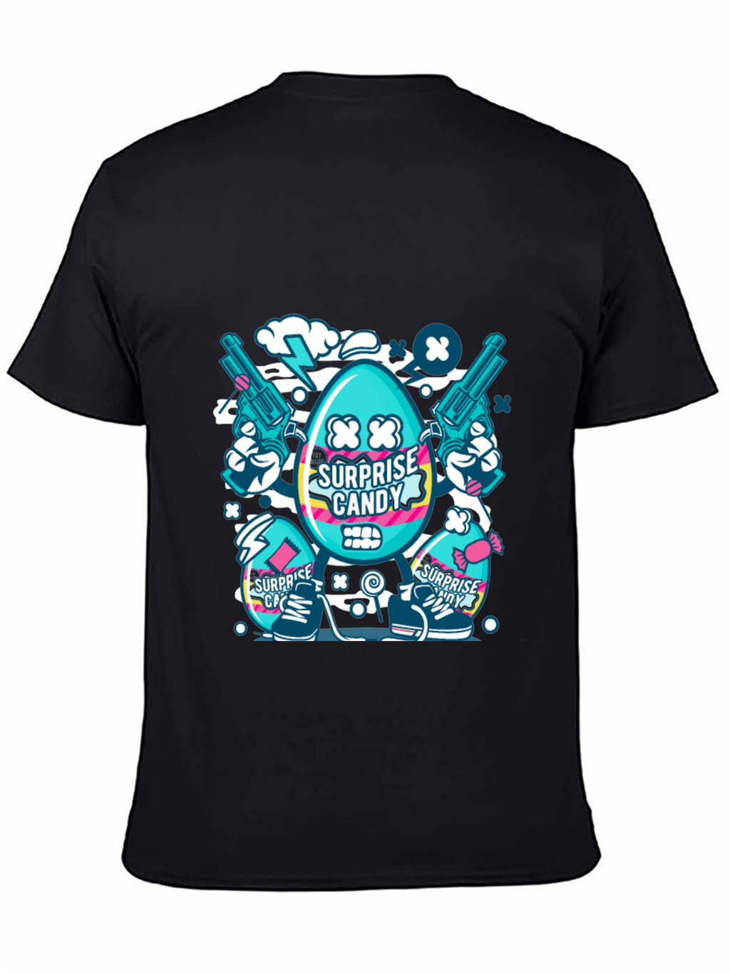 Surprise Candy Graphic T-Shirt - Funky Streetwear