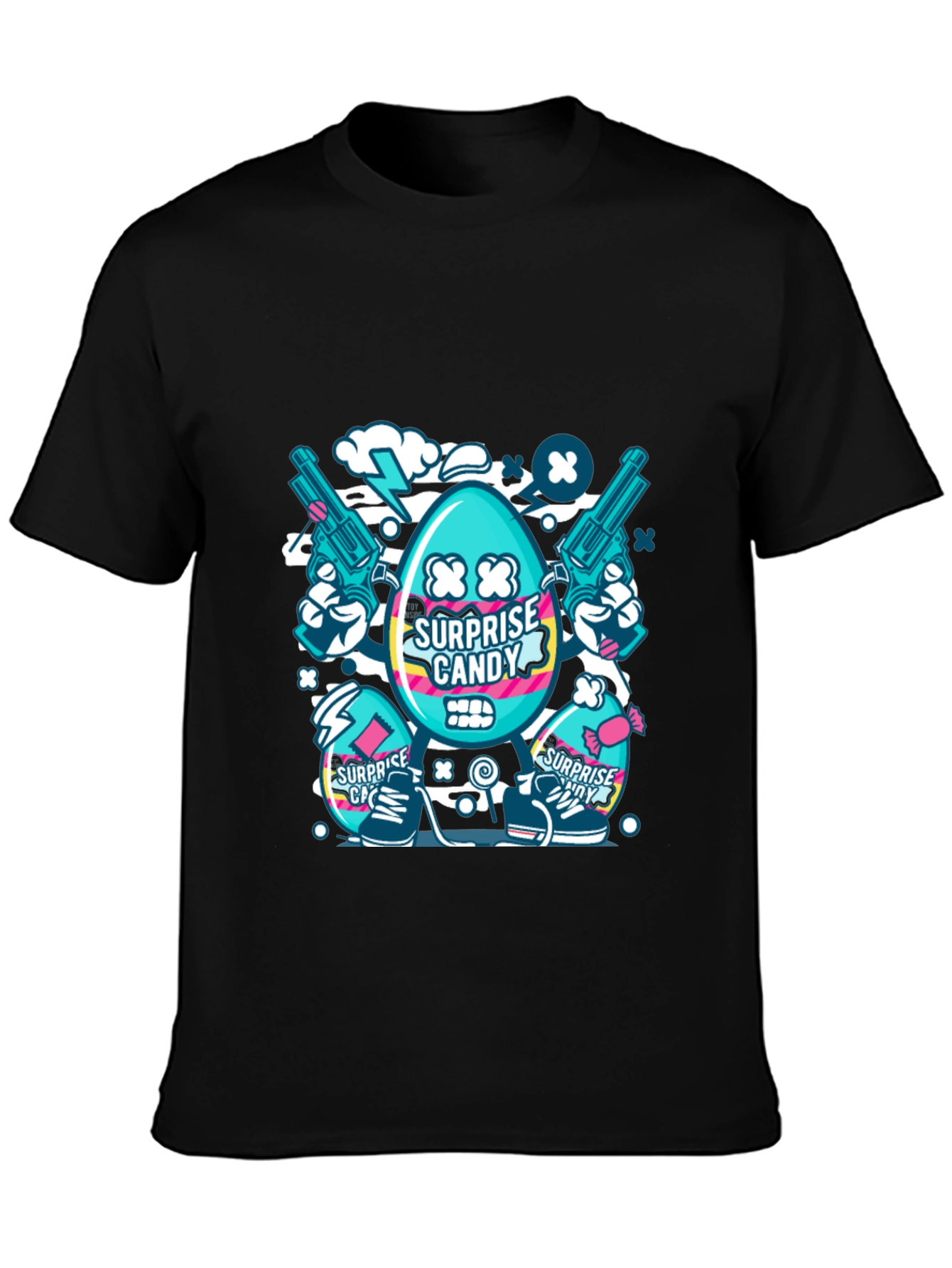 Surprise Candy Graphic T-Shirt - Funky Streetwear