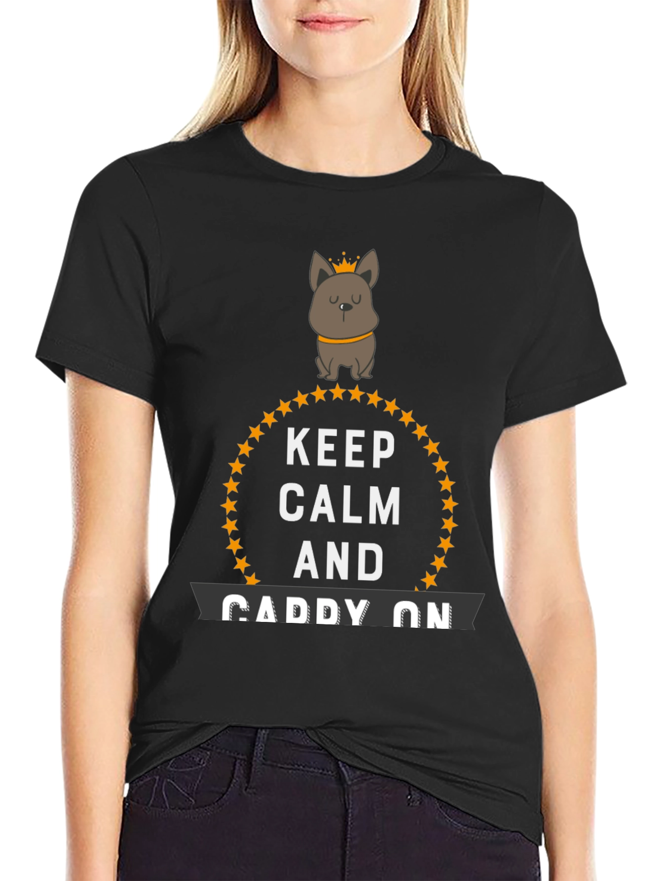 Keep Calm and Caddy On Novelty T-Shirt
