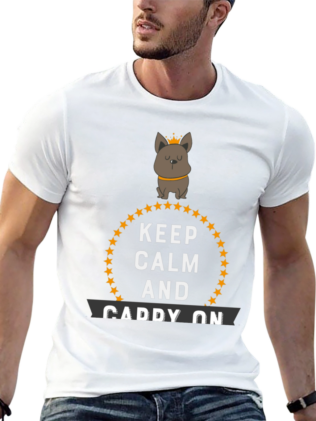 Keep Calm and Caddy On Novelty T-Shirt