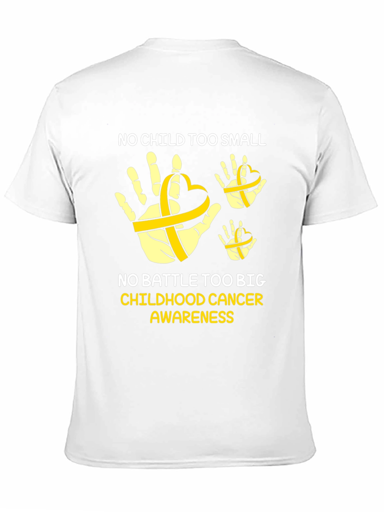Childhood Cancer Awareness T-Shirt - No Child Too Small