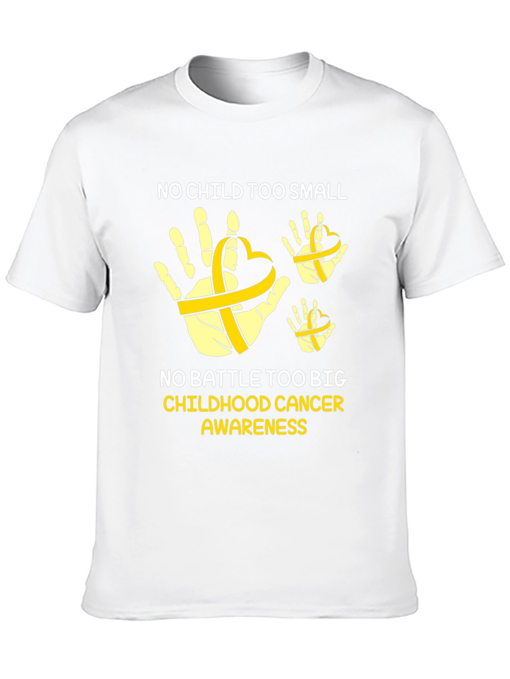 Childhood Cancer Awareness T-Shirt - No Child Too Small