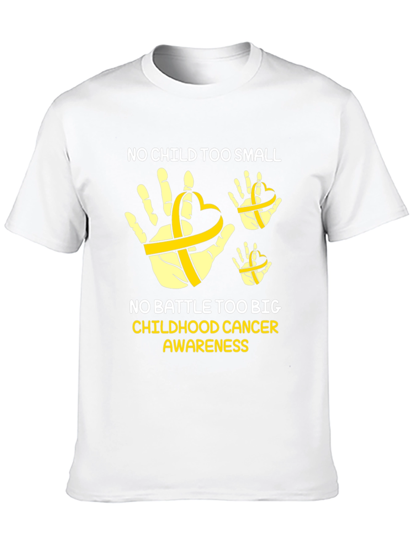 Childhood Cancer Awareness T-Shirt - No Child Too Small