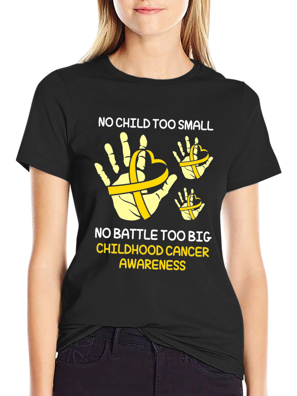 Childhood Cancer Awareness T-Shirt - No Child Too Small