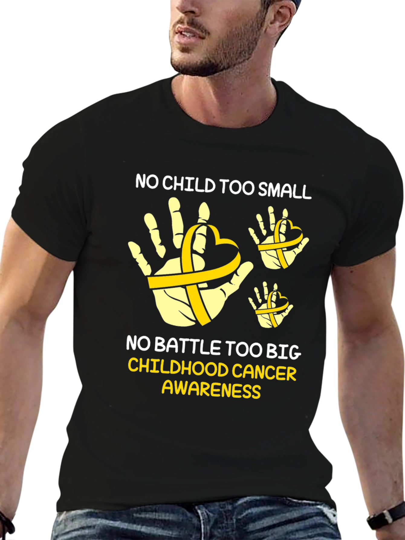 Childhood Cancer Awareness T-Shirt - No Child Too Small