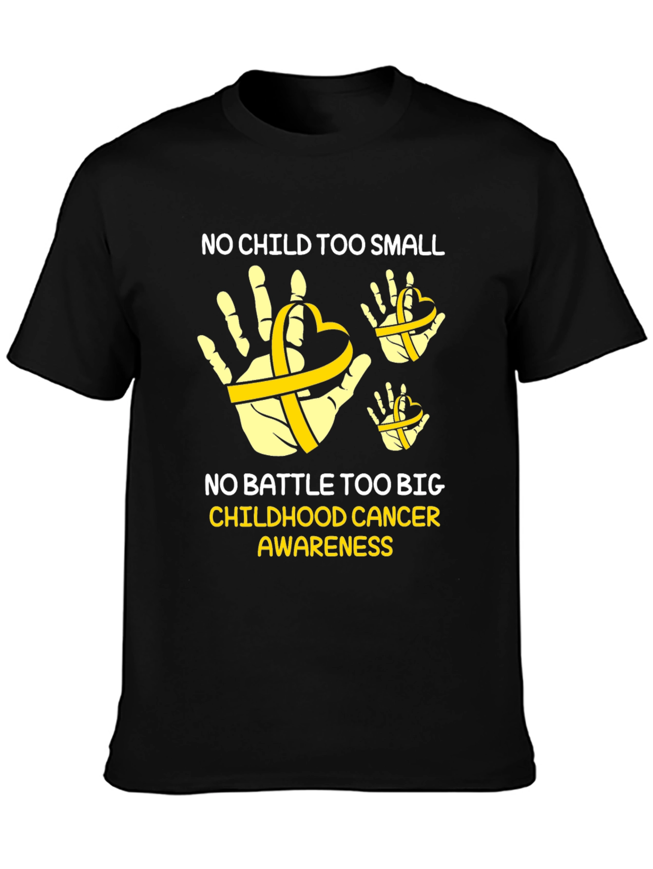 Childhood Cancer Awareness T-Shirt - No Child Too Small