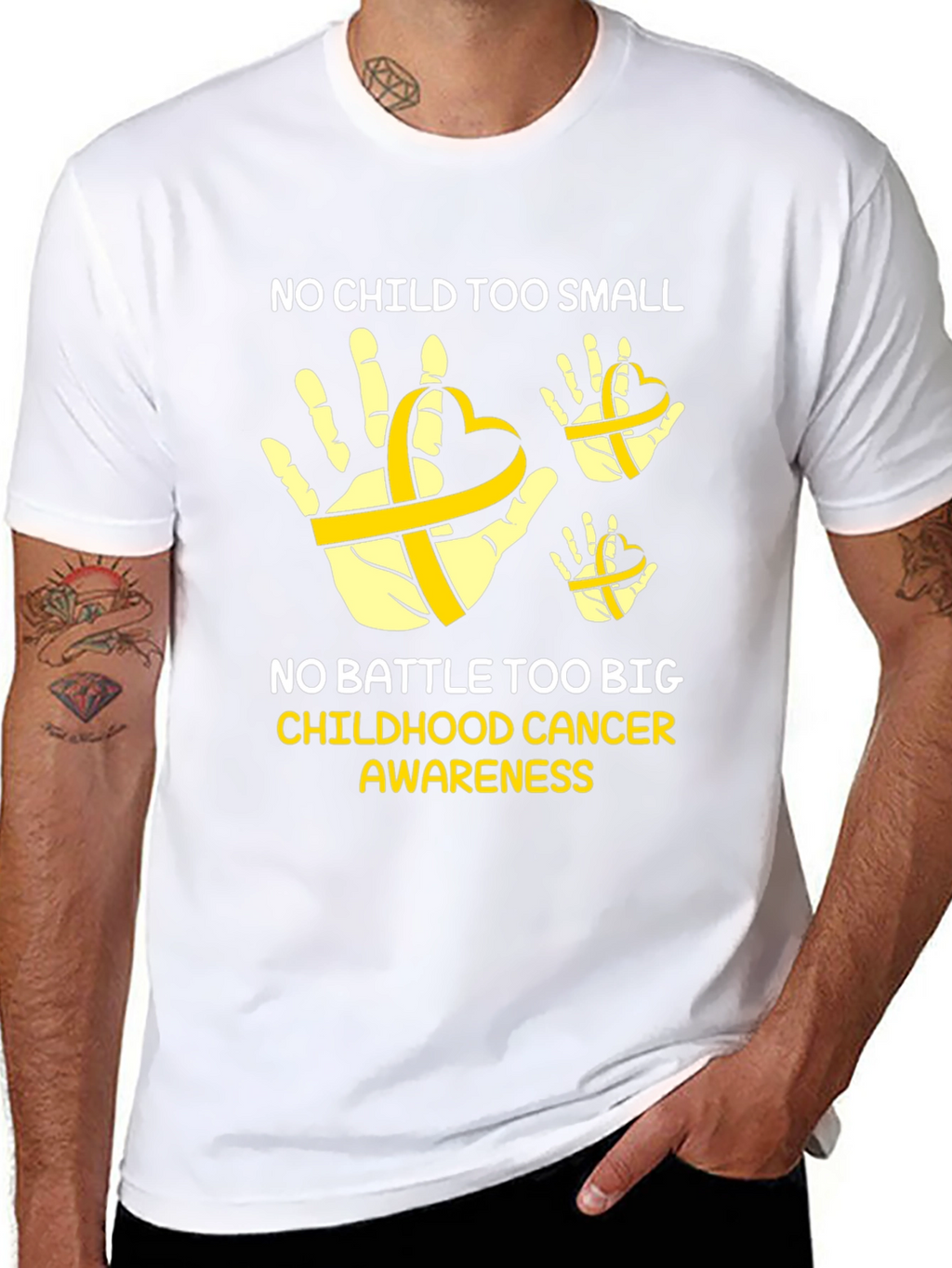 Childhood Cancer Awareness T-Shirt - No Child Too Small