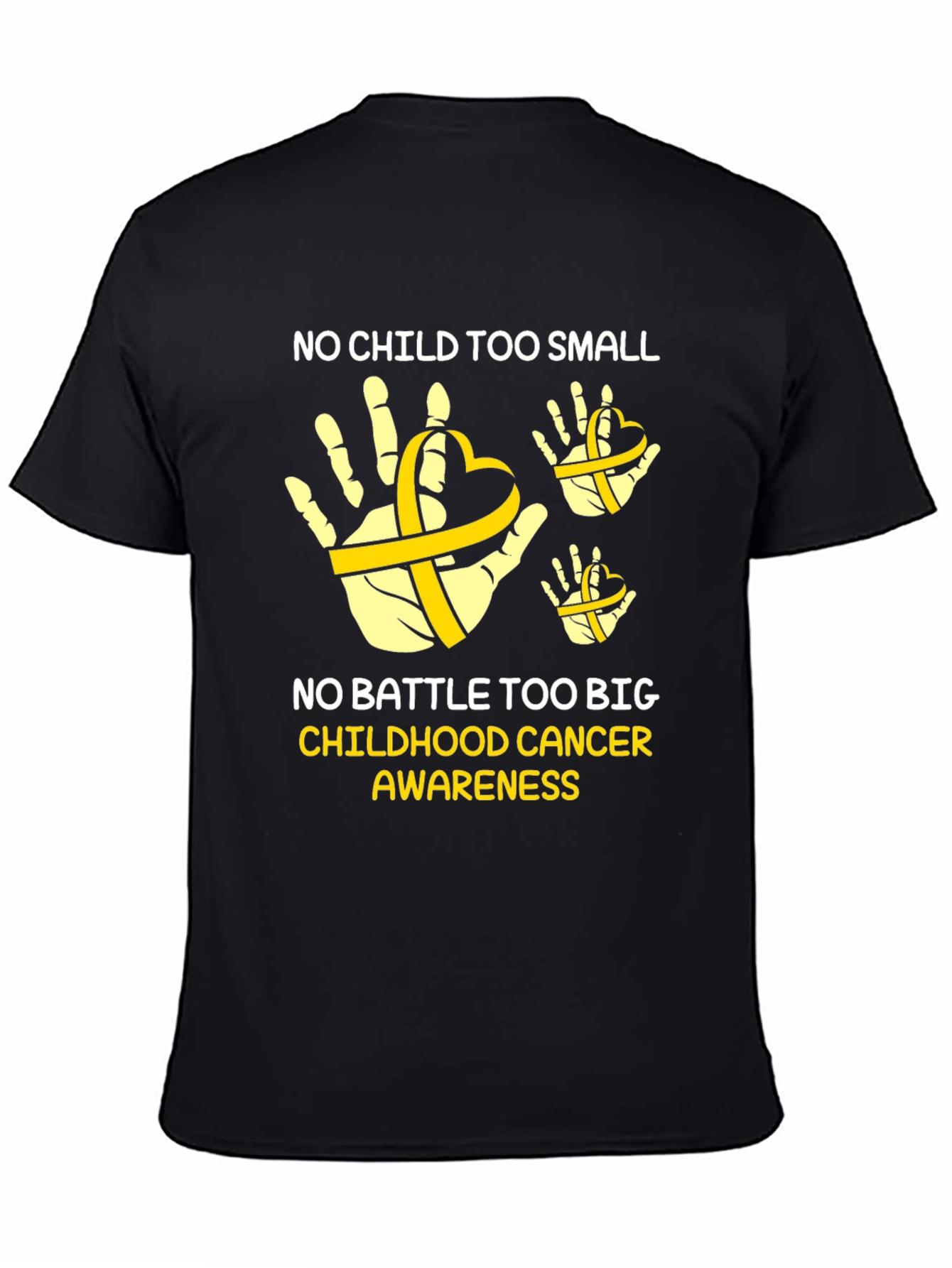 Childhood Cancer Awareness T-Shirt - No Child Too Small