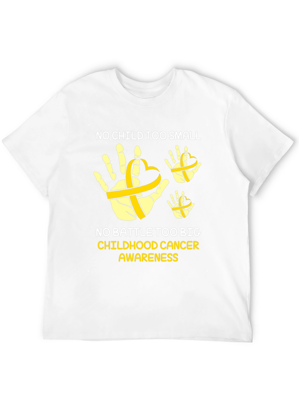 Childhood Cancer Awareness T-Shirt - No Child Too Small