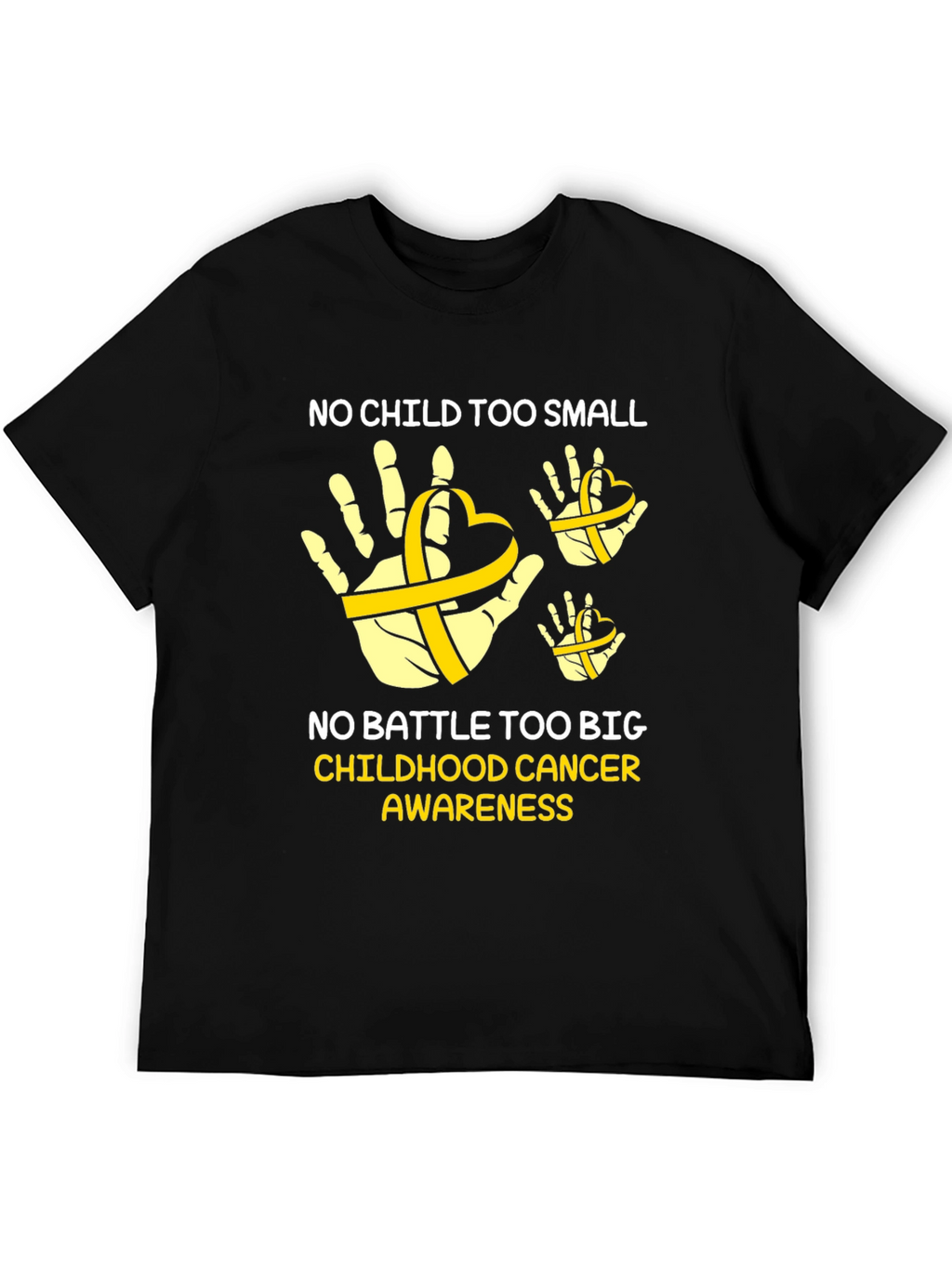 Childhood Cancer Awareness T-Shirt - No Child Too Small