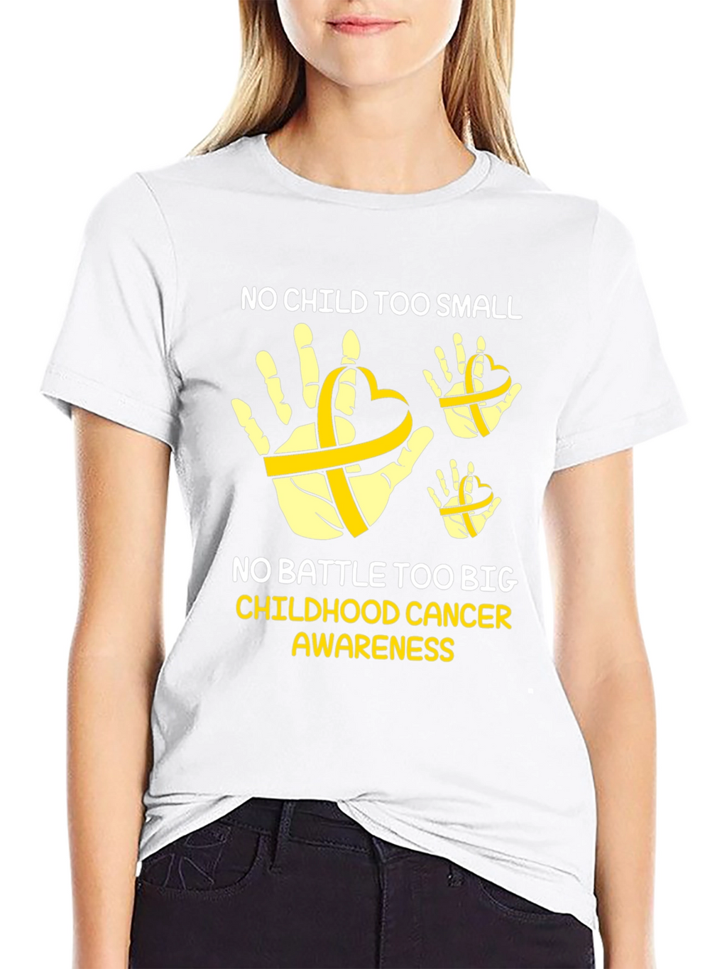 Childhood Cancer Awareness T-Shirt - No Child Too Small