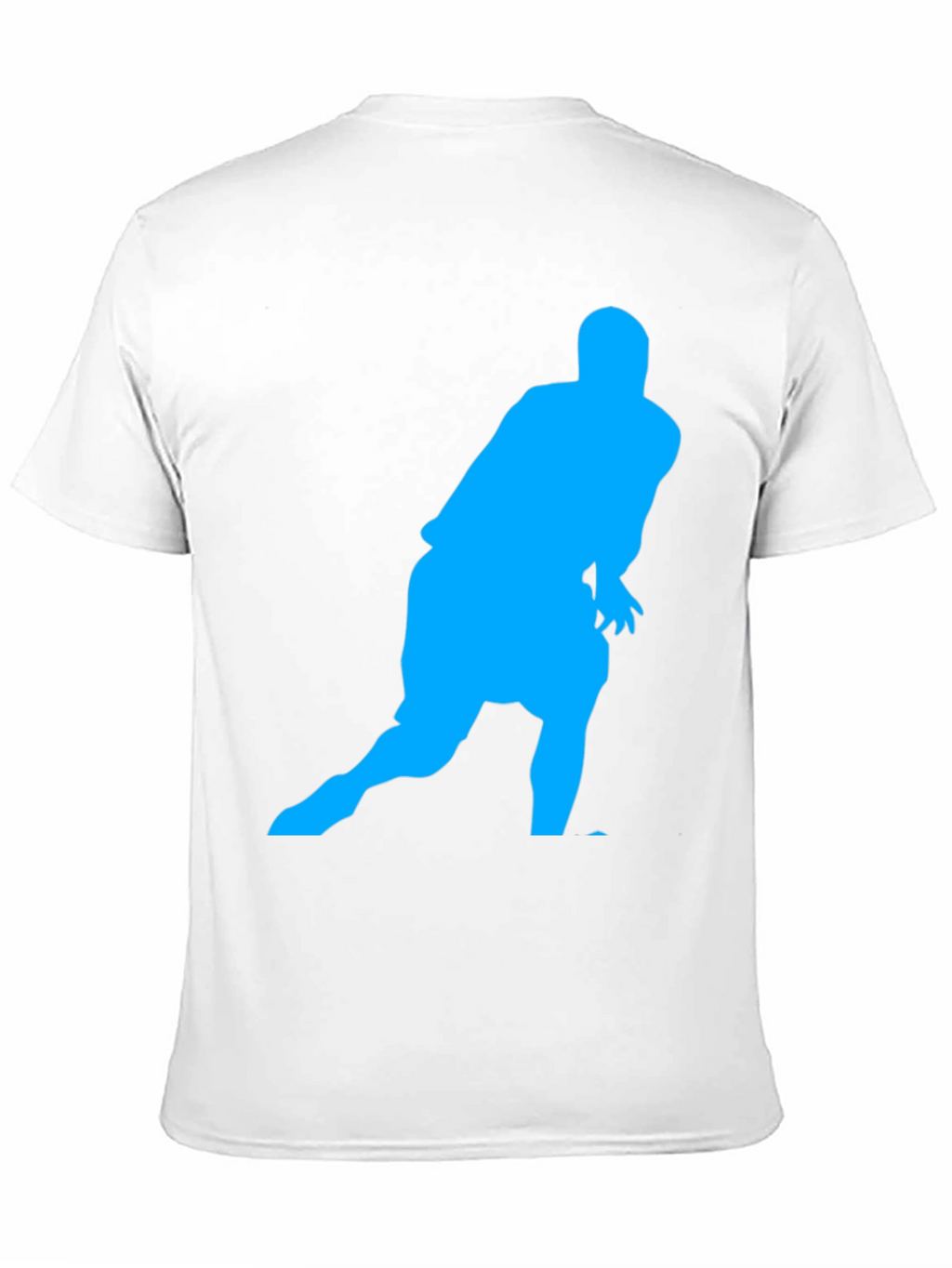 Athlete Silhouette Graphic Tee - Black Casual Shirt