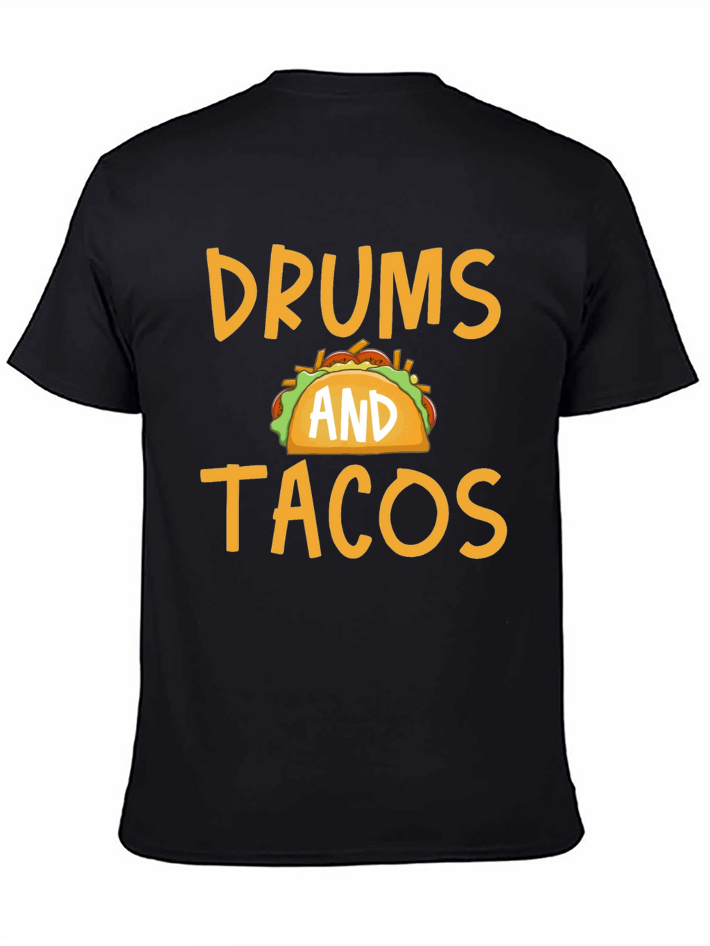 Drums and Tacos Graphic Tee - Black
