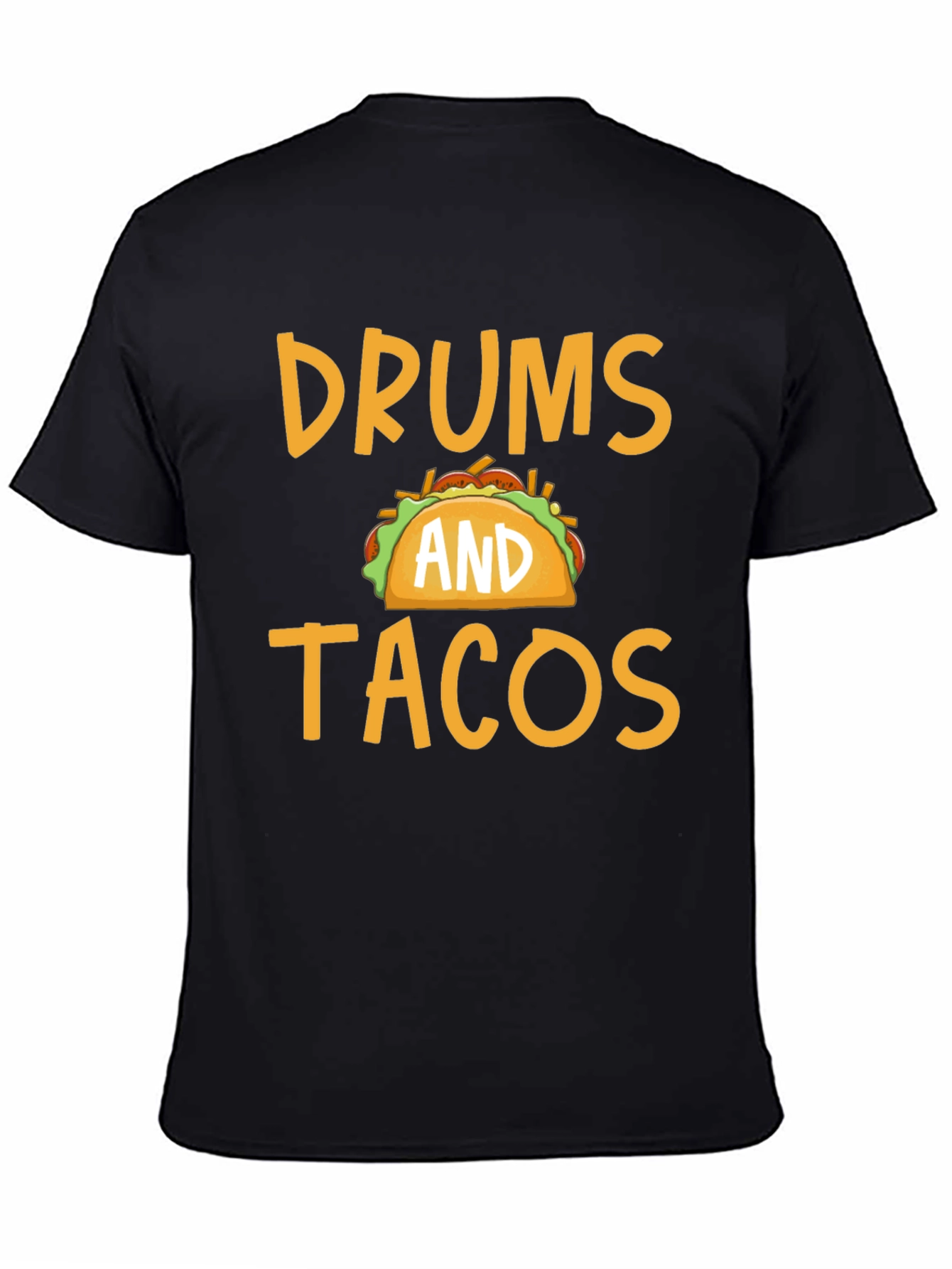 Drums and Tacos Graphic Tee - Black