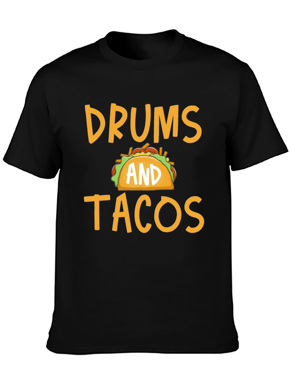 Drums and Tacos Graphic Tee - Black