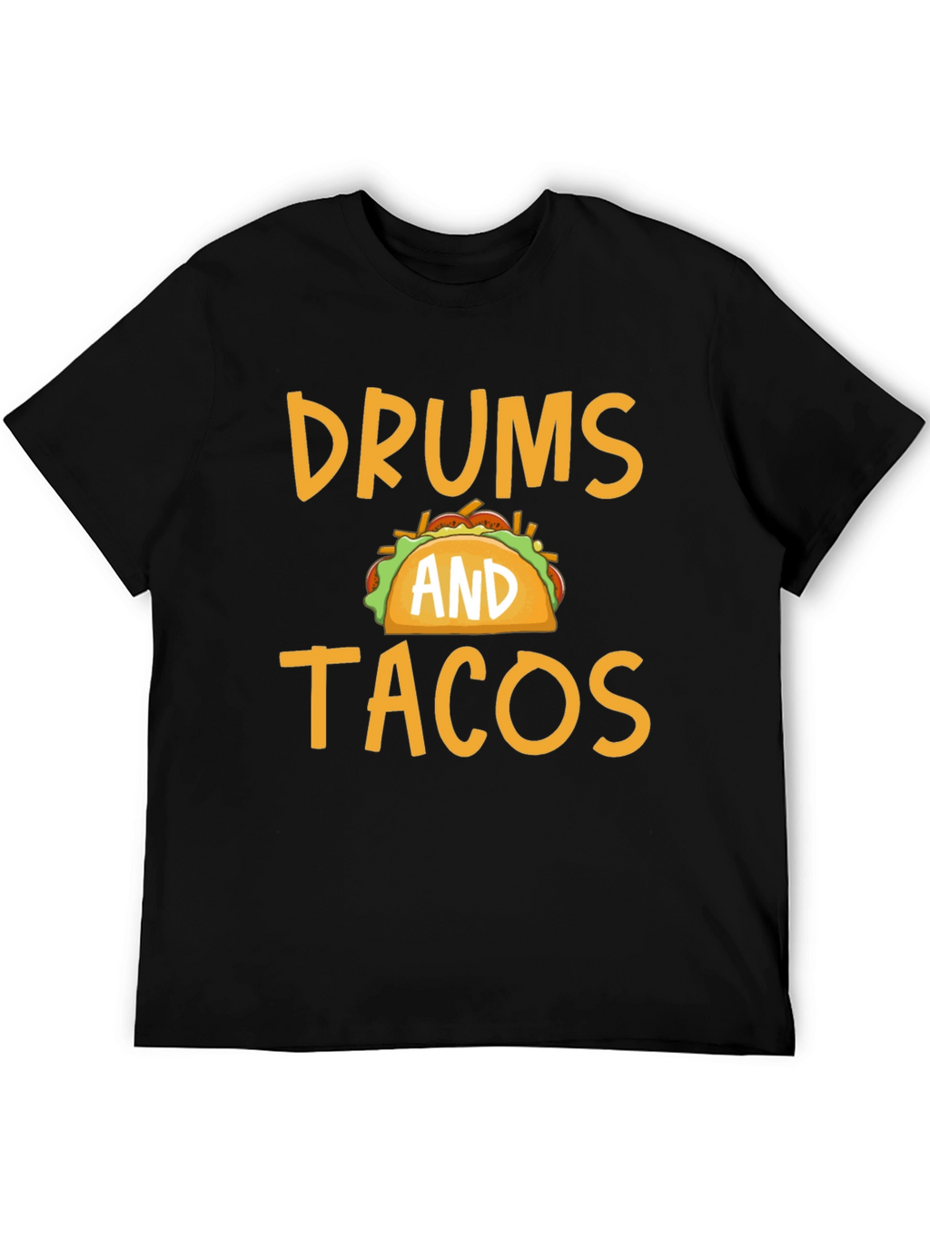 Drums and Tacos Graphic Tee - Black