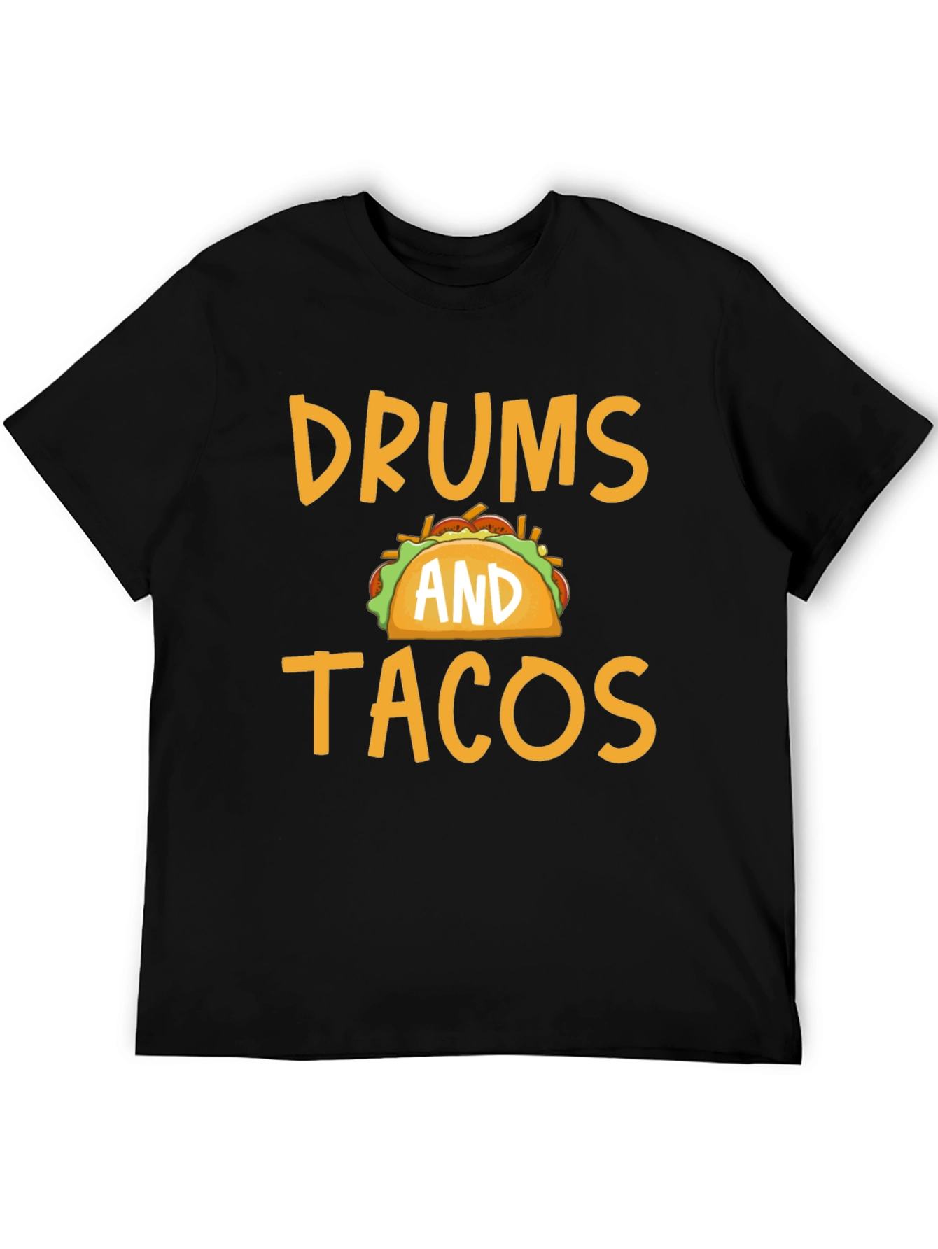 Drums and Tacos Graphic Tee - Black