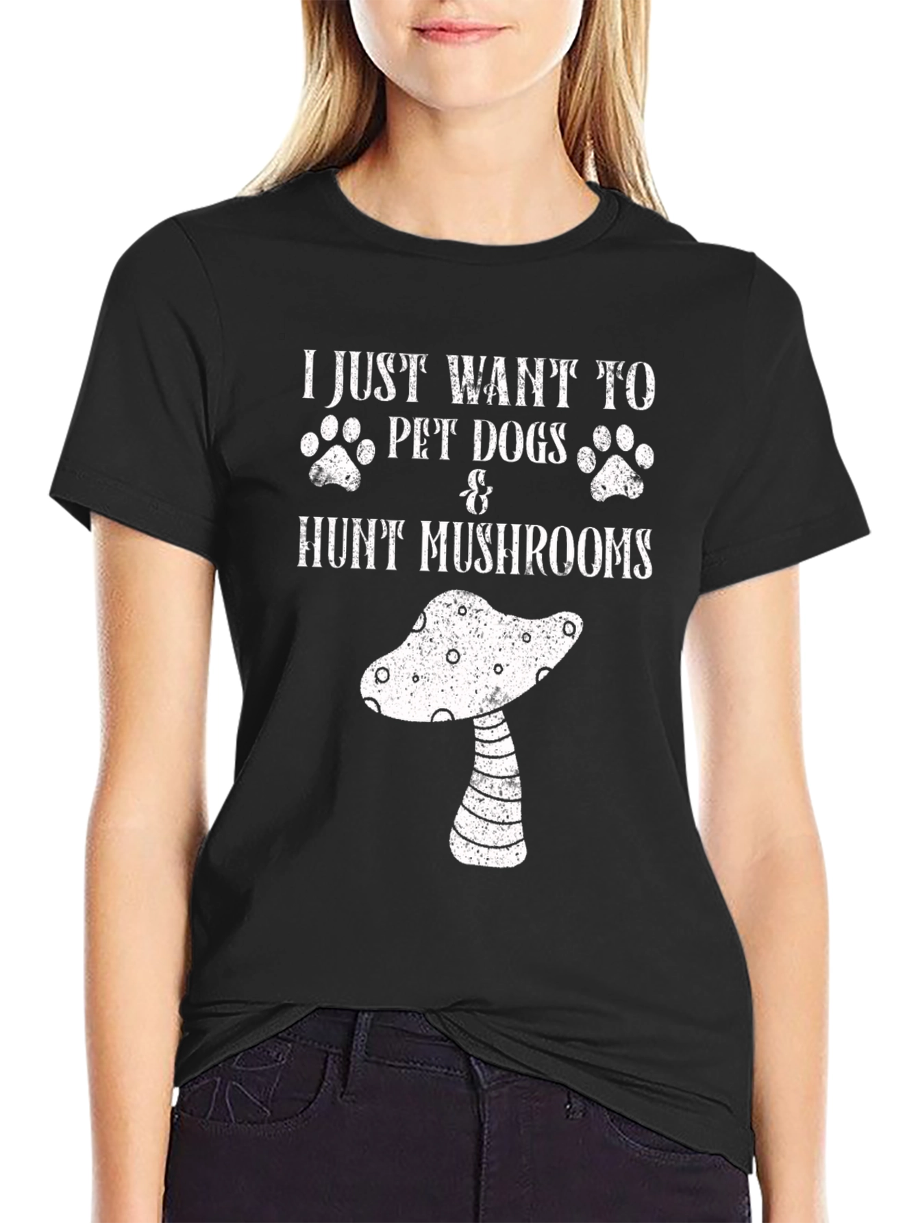 Dog & Mushroom Lover T-Shirt - Fun Graphic Tee