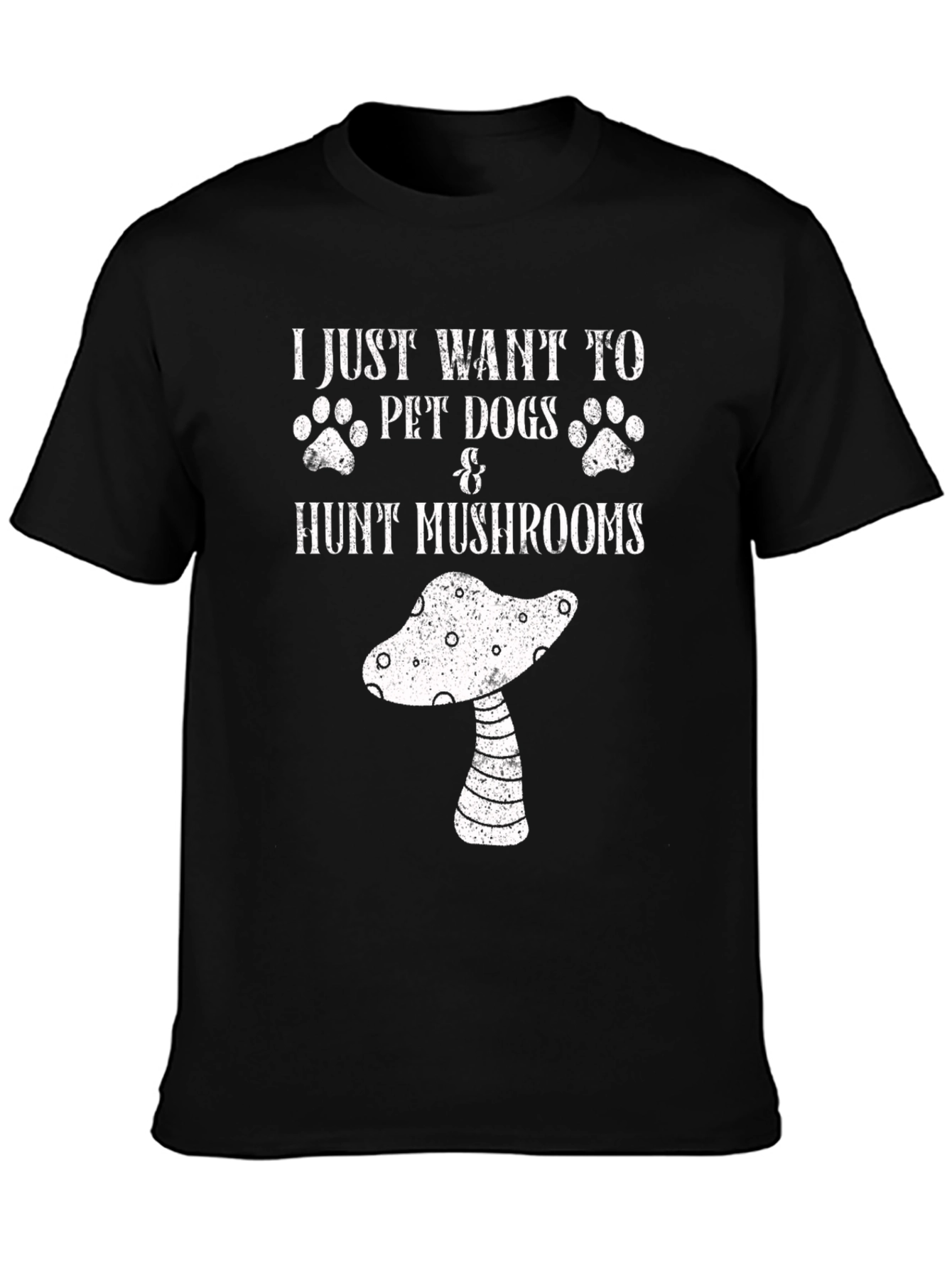 Dog & Mushroom Lover T-Shirt - Fun Graphic Tee