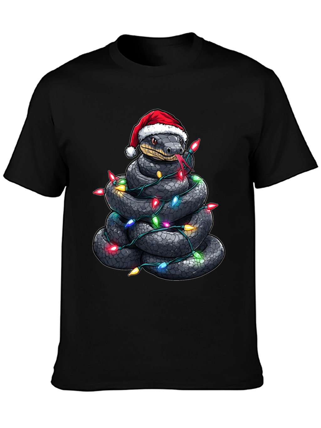 Festive Snake Christmas T-Shirt