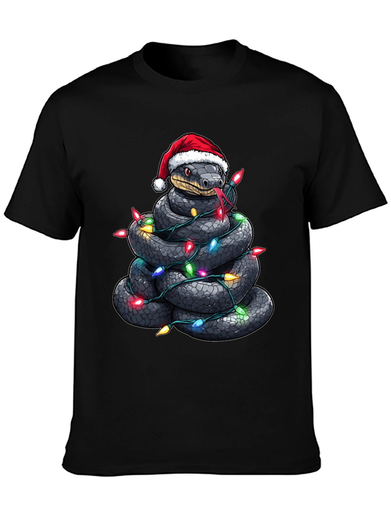 Festive Snake Christmas T-Shirt
