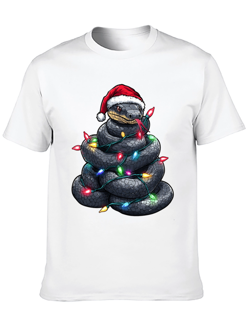 Festive Snake Christmas T-Shirt