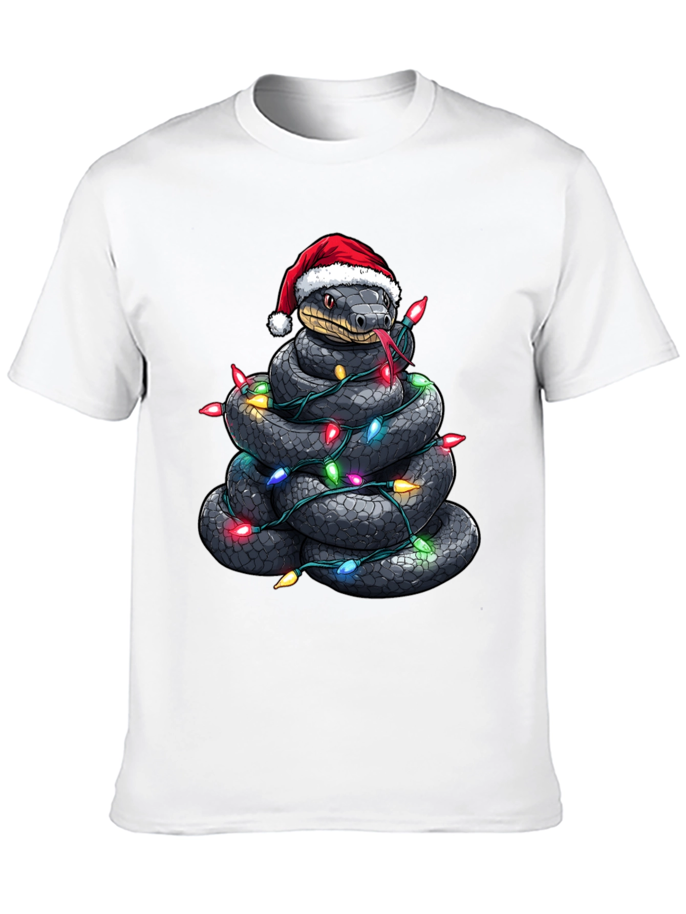 Festive Snake Christmas T-Shirt